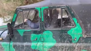 уаз на Военных мостах по снегу