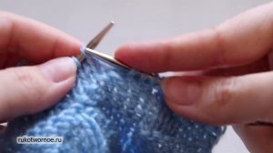 ТАКОГО ДВУСТОРОННЕГО УЗОРА ВЫ НЕ ВИДЕЛИ| Для шарфа, снуда, пледа |Узор спицами Треугольники Пифагор