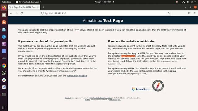 How to install Apache on Red Hat ,Almalinux /Rocky Linux || Change Apache Default Page смотреть онлайн