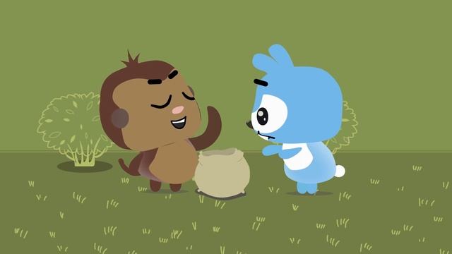 Funny Monkey Overeating Bananas from Magic bag | Baa Bee Boo TV