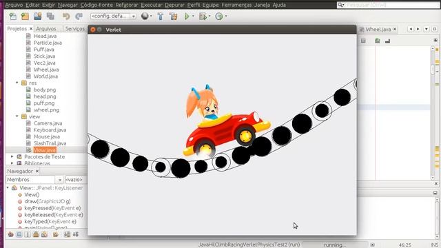 Java 2D Physics from scratch - Hill Climb Racing (2012) with Verlet Integration Physics Test #1 смотреть онлайн
