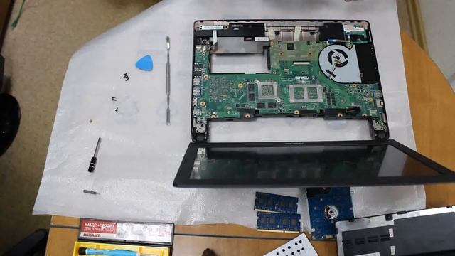 ASUS U32VJ Disassembly notebook || Разбираем ноутбук смотреть онлайн