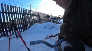??Ремонт фланца глушителя и резонатора ВАЗ Калина. Сварка. Ремонтирую не снимая с машины