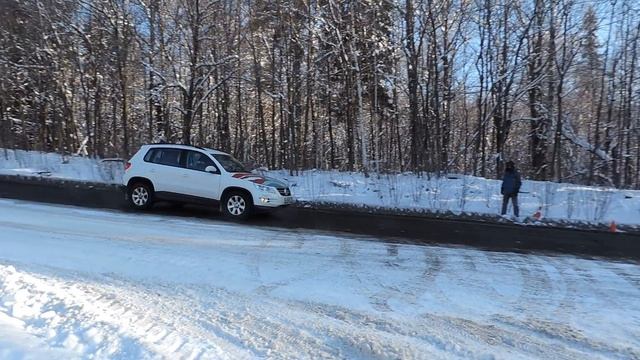 Тигуан дорестайл скорость 60 км/ч - средний тормозной путь смотреть онлайн
