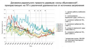 Влияние выбросов промышленной площадки «Никель» на рост и элементный состав древесины сосны обыкн..