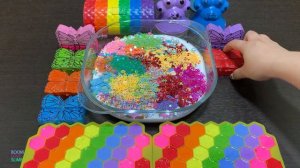 EYE SHADOW AND GLITTER AND CLAY Mixing Random Things Into GLOSSY Slime 5376.mp4