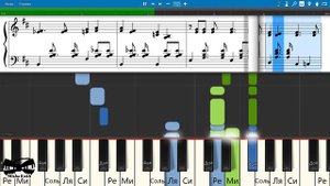ВИА Верные друзья - Девятый класс (на пианино Synthesia cover) Ноты и MIDI