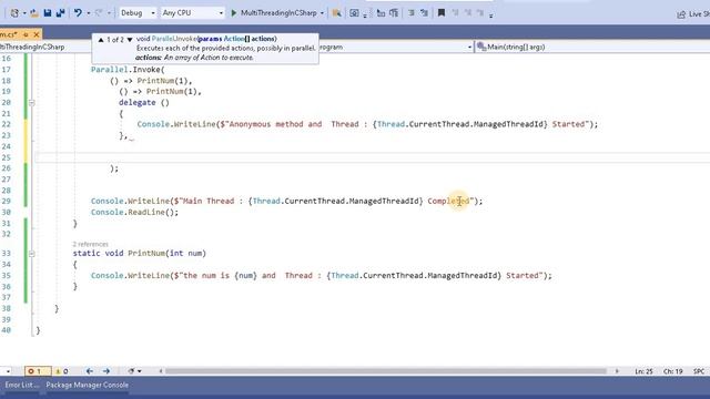 Part 53 :- Parallel Invoke in C# with Examples  | Multithreading and Parallel Programming in C#