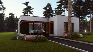 БЕСПЛАТНЫЙ ПРОЕКТ СОВРЕМЕННОГО ДОМА В СТИЛЕ ХАЙ-ТЕК