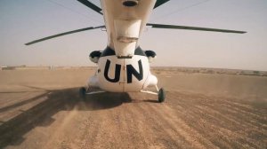 Взлёт Ми-8 с разбегом на левой коррекции.