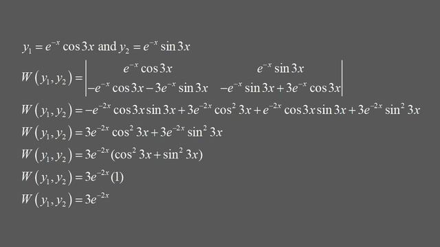 Find a fundamental set of solutions for y'' + 2y' + 10y = 0 смотреть онлайн