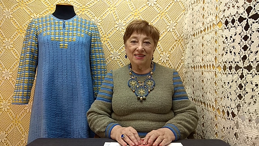 Платье "Голубая мечта". Мастер-класс по вязанию крючком от О. С. Литвиной.