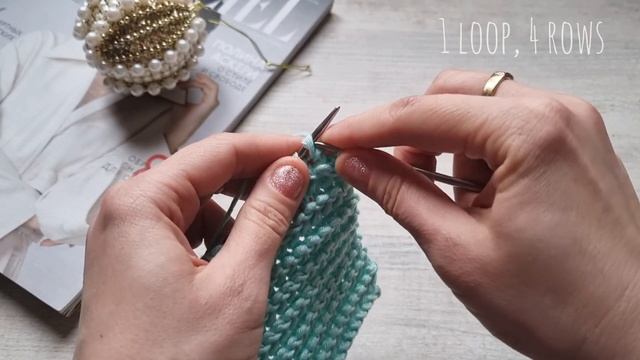 эффектный фоновый узор спицами?knitting pattern.