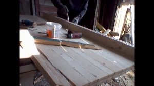 шпунтованая деревянная дверь своими руками. ласточкин хвост