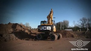 Колесный экскаватор JCB в действии. Это надо видеть!