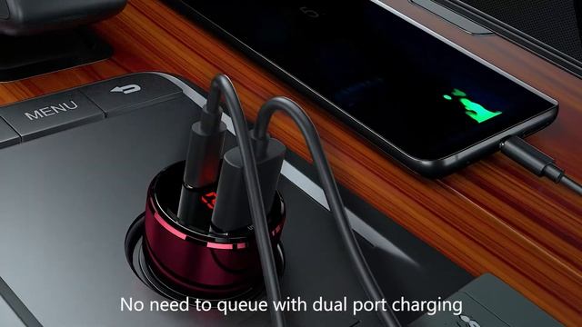 Автомобильное ЗУ 2xUSB Baseus Magic Series Dual QC Digital Display CCMLC20A-01 быстрое QC 3.0
