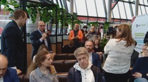Сергей Яковлев, генеральный директор сети Green Drive, на открытии зарядных станций...