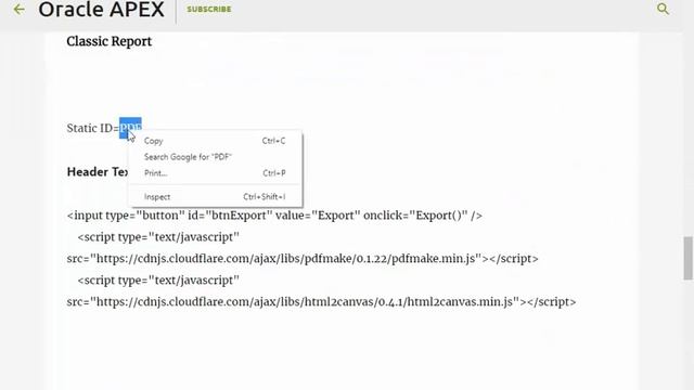 Generate PDF Report form Oracle APEX | Oracle APEX