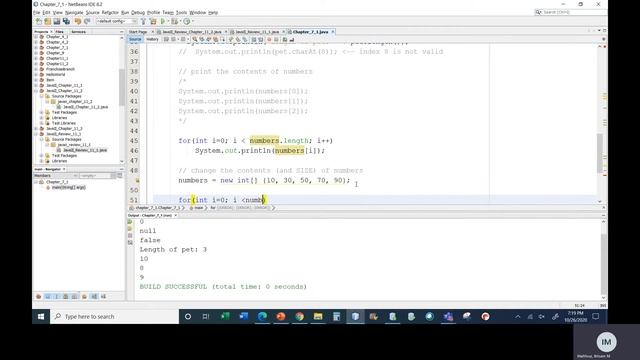 Java I   Chapter 7   Class 1   Part 1   Arrays