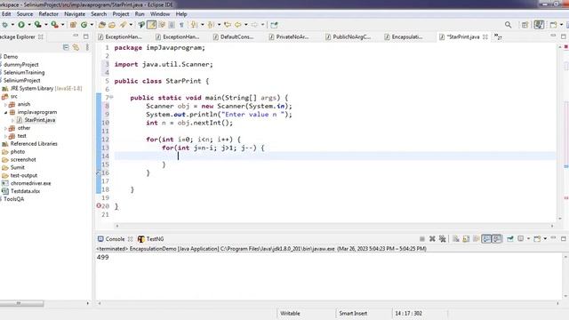 How to print star in java code || Automation Testing full course # 1 || Software Testing with Sumit смотреть онлайн
