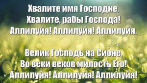 Гимны Надежды 3 Хвалите имя Господне (минус)