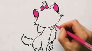 Как нарисовать красивую кошечку.? Это очень просто и красиво. Рисуем красивую кошечку. #котенок