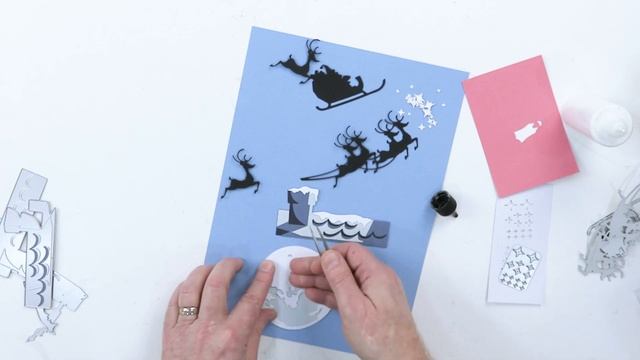 Simple Paper Craft Christmas Card - Perfect for Beginners! смотреть онлайн