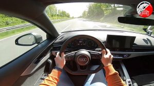 Audi A4 allroad 45TFSI 2020 | drive on German Autobahn 100-200km/h acceleration test | AutocruiseTV