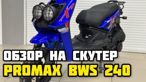 ОБЗОР на скутер PROMAX BWS 240 в X-MOTORS
