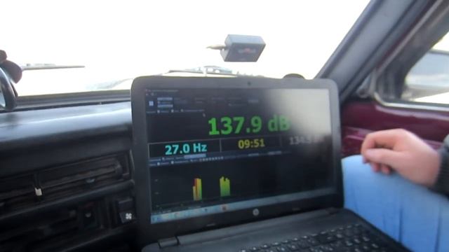 Замеры звукового давления громкой нивы, немного громких 14ок. смотреть онлайн