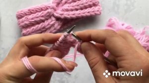 Мастер-класс очень простая и красивая повязка на голову узором колоски с перехлестом.