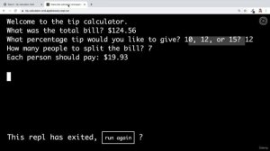 Day 2 - 26 Project Tip Calculator