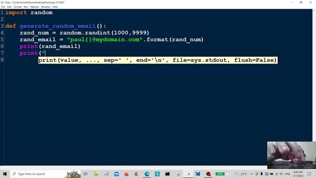 Python Project - Easy Random Email Generator 2023