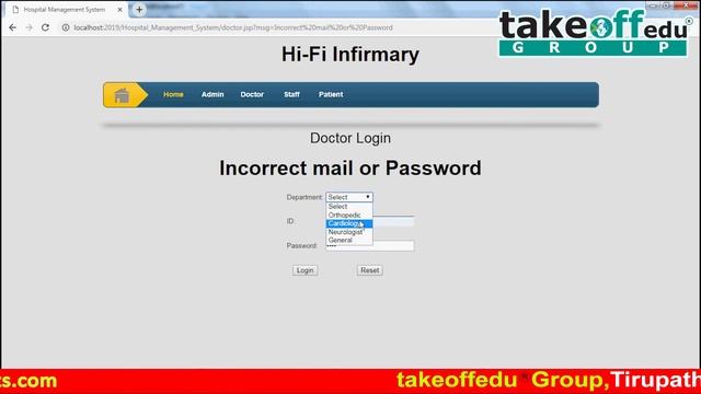 Hi - Fi Infirmary Portal || Java Web Application Projects || Java Projects