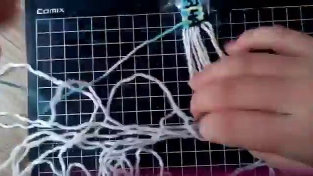Процесс плетения#1|Фенечка прямым плетением|By Dreamer смотреть онлайн