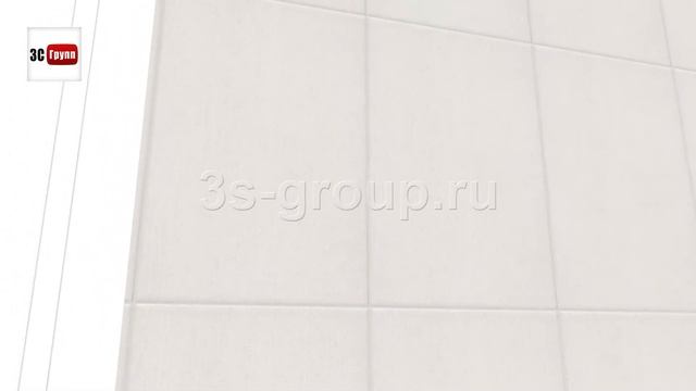 Плитка «Турати» Керама Марацци в интерьере ванной | Вариант раскладки. 3D-дизайн