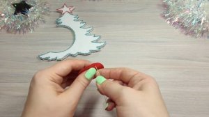 Новогодняя елочная игрушка на тему ПДД из пенопласта своими руками пошагово // поделка по пдд