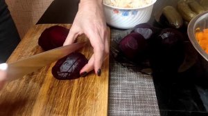 Винегрет из запечённых овощей.