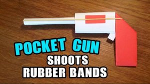 How To Make a Paper Mini / Pocket Gun That Shoots Rubber Bands - Easy Paper Gun Tutorials