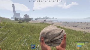 Как добыть дерево и камень в Rust?