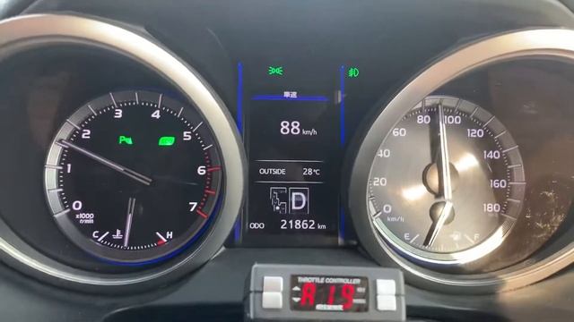 PRADO 150 обороты двигателя 6 ступенчатая АКПП, расход топлива смотреть онлайн