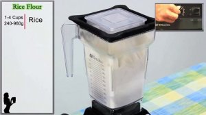 GRINDING Rice Flour using a Vitamix or Blendtec commercial blender