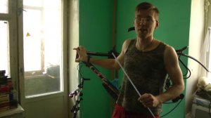 Как установить якорь в шток вилки?