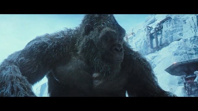 Kong wakes up in snow / Godzilla vs Kong. 1080. смотреть онлайн