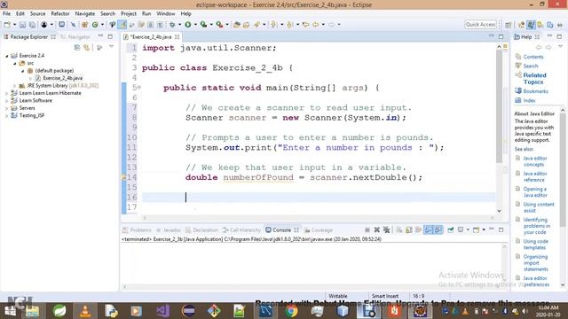 Introduction To Java Programming   Exercise 2 4b
