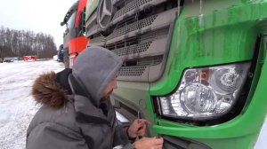 Как разобрать фару Мерседес Actros 1845 SFTP MP4