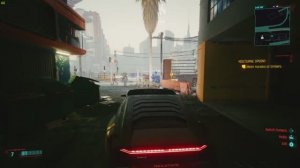 Поездка по Найт Сити в Cyberpunk 2077