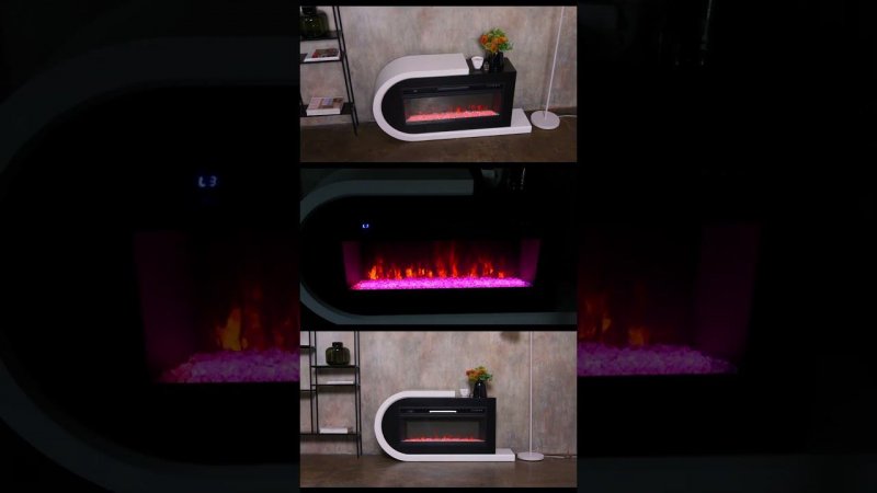 Каминокомплект Basel L/R с очагом Vision 42 LED #dantexgroup #fireplace #электрокамин #камин