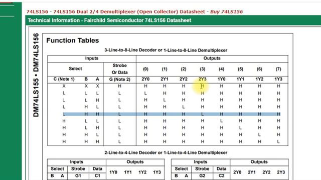 lógica combinatoria con decodificador/demutiplexor 74LS156 смотреть онлайн