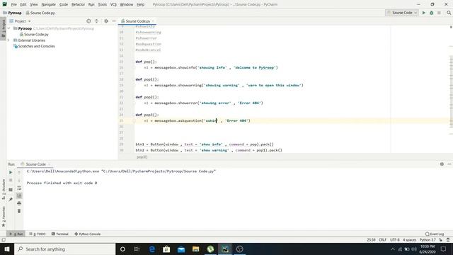 Message Box In Tkinter [2020]  | Python GUI Using Tkinter | Ep 09